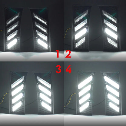 LED DRL Daytime Running Lights 2 x Turn Signal Lamps for Toyota Tundra (2022-2023)