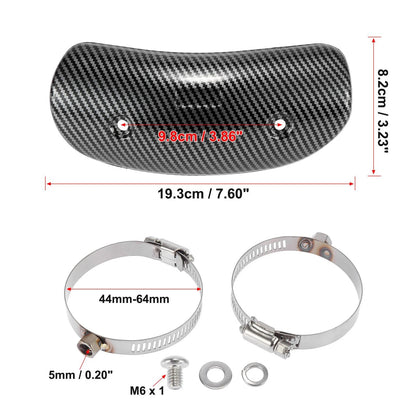 1 x Exhaust Muffler Pipe Heat Shield Insulation Cover Guard for Motorcycle ATV