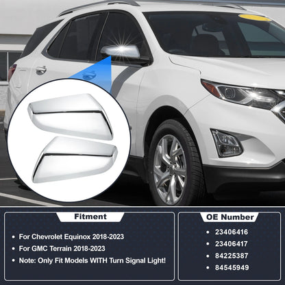 Left Right Wing Mirror Cover Caps for Chevrolet Equinox and GMC Terrain