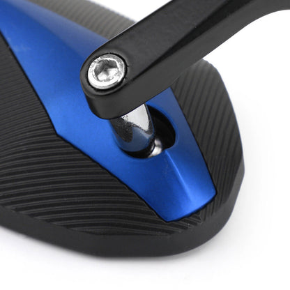 7/8" Blue Aluminium Rear View Bar End Mirror for Ducati Honda