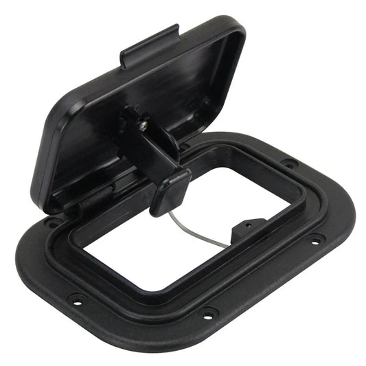 Caravan/Boat Air Vent Scupper Black Nylon Deck Scupper Large 238mm x 145mm