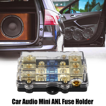 3 x Way Fuse Holder Distribution Block with 60A Mini ANL Fuse for Car