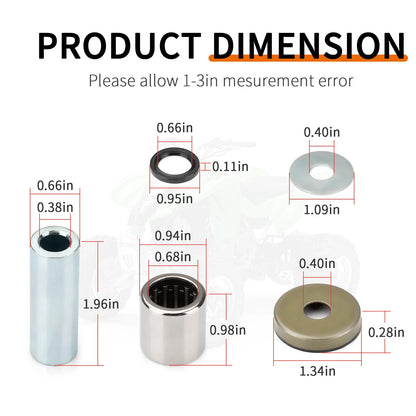 A-Arm Lower Bearing Bushing Seal Kit for Suzuki Quadsport Z400 LTZ400 2003-14