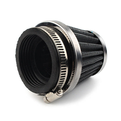 50mm Chrome Air Filter for Honda Yamaha Suzuki Motorcycle ATV Dirt Bike