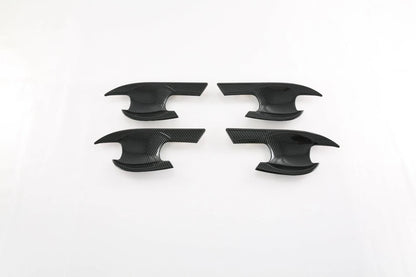 Carbon Fiber Look Door Handle Bowl Cover Trim for Honda Civic Sedan (2022-2023)