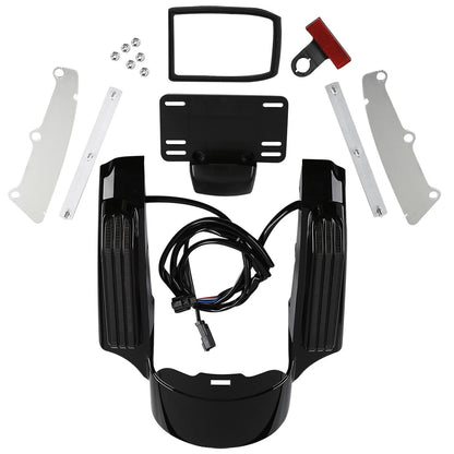 Vivid Black Rear Fender Fascia for Harley Touring Electra Glide (2014-2024)