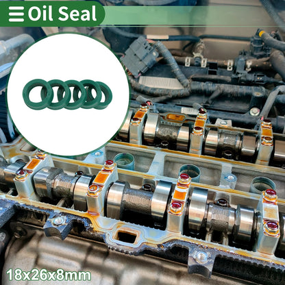 Oil Seal 5 Pcs 18x26x8mm Seal Ring Rotary Shaft TPU for Make Model