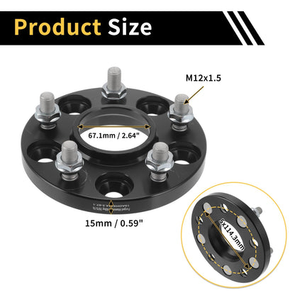 5x114.3mm Wheel Spacers 67.1mm for Hyundai Santa Fe (2001-2023)