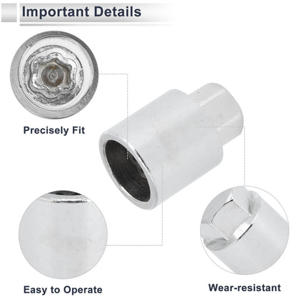 B Wheel Lock Lug Nut Antitheft Key Socket for Toyota