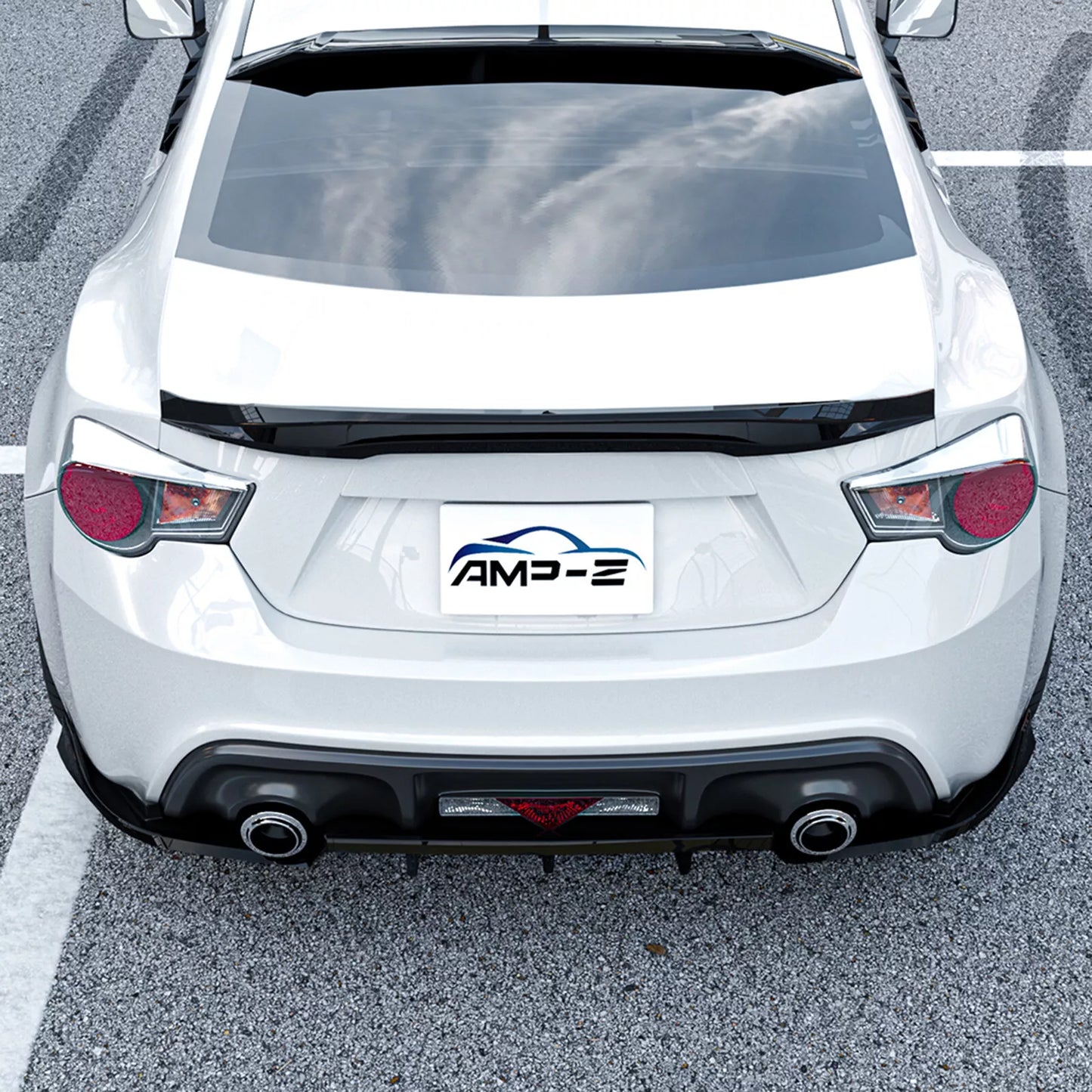 1x Gloss Black Rear Diffuser Lip for Subaru BRZ/Scion FR-S (2013-2020)