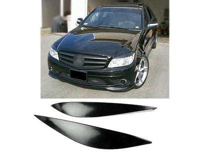 Headlight Covers for Mercedes Benz W204 4D (2007-2011)