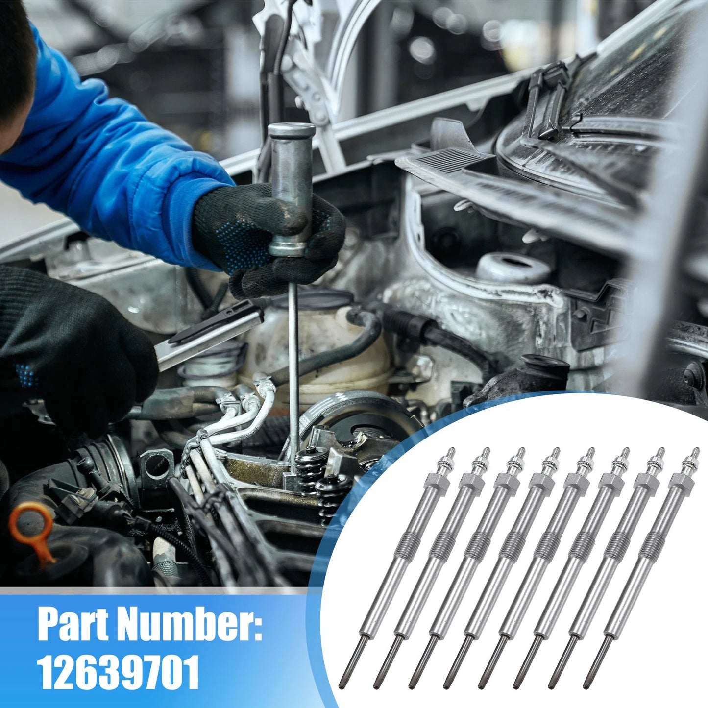 8 x Diesel Glow Plugs for Chevrolet Express 2500 (2006-2016)