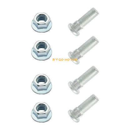 4 x Front Wheel Studs & Nuts for Polaris Trail Blazer 250 330 Trail Boss 330