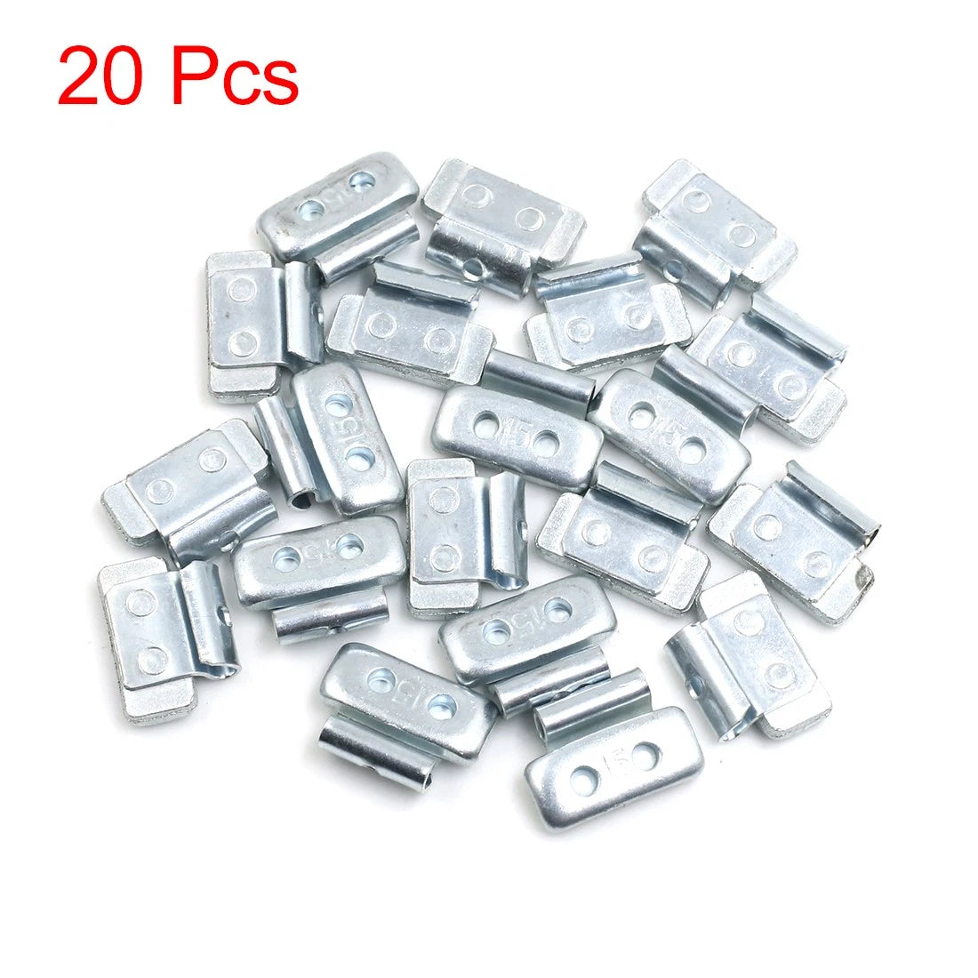 15g Clip-on Metal Wheel Balance Weights for Motorcycle Car 27.5x19.5mm 20pcs