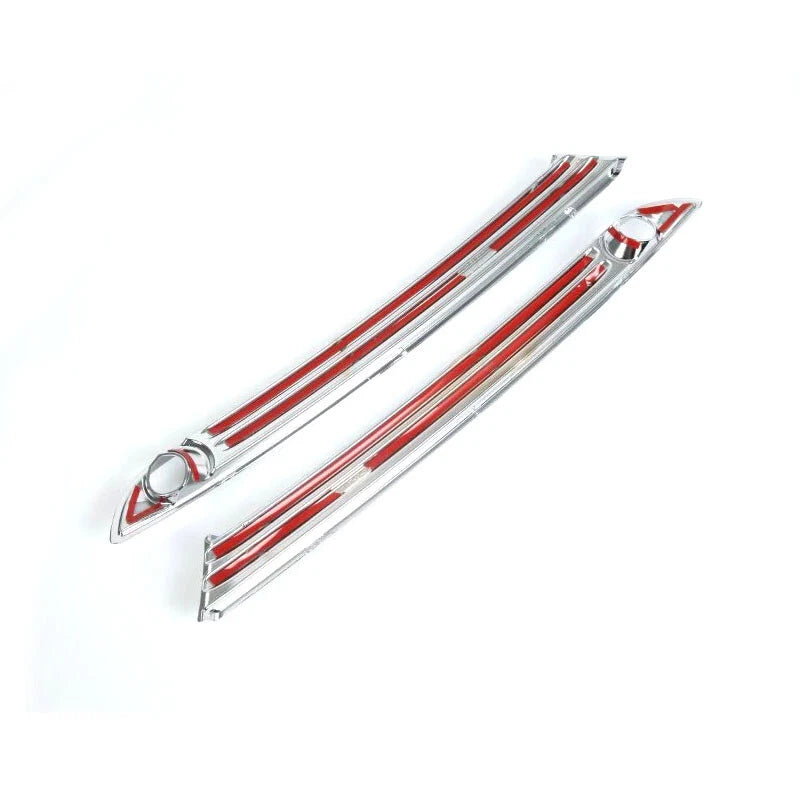 Pair Front Fog Lamp Cover Strip Bumper Trim Fit For Mazda CX-5 CX5 2017-2019