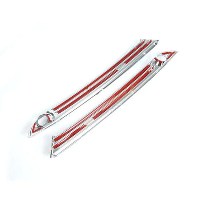 Pair Front Fog Lamp Cover Strip Bumper Trim Fit For Mazda CX-5 CX5 2017-2019