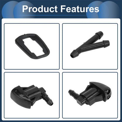 Windshield Washer Nozzle & Hose Connector for Jeep (2011-2018) 1 Set