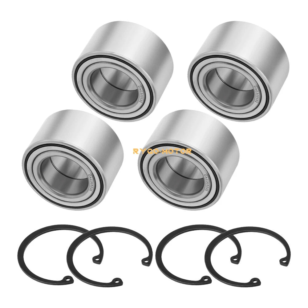 Wheel Bearing 4 x Front & Rear W/Circlip for Arctic Cat 500 650 700 1000