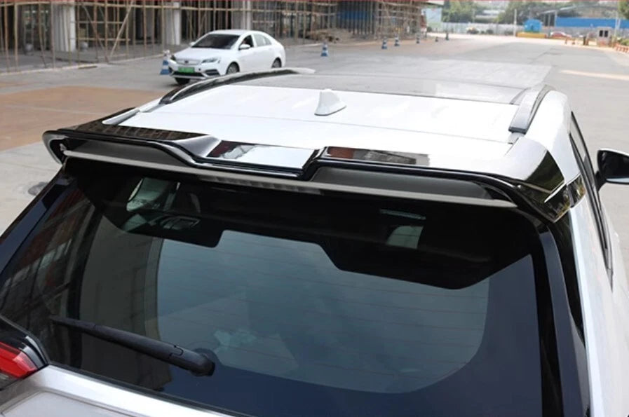 Glossy Black ABS Rear Trunk Roof Spoiler Wing for Toyota RAV4 (2019-2023)