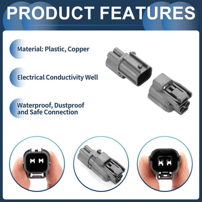 Pin Waterproof Connector Plug for Honda - Gray