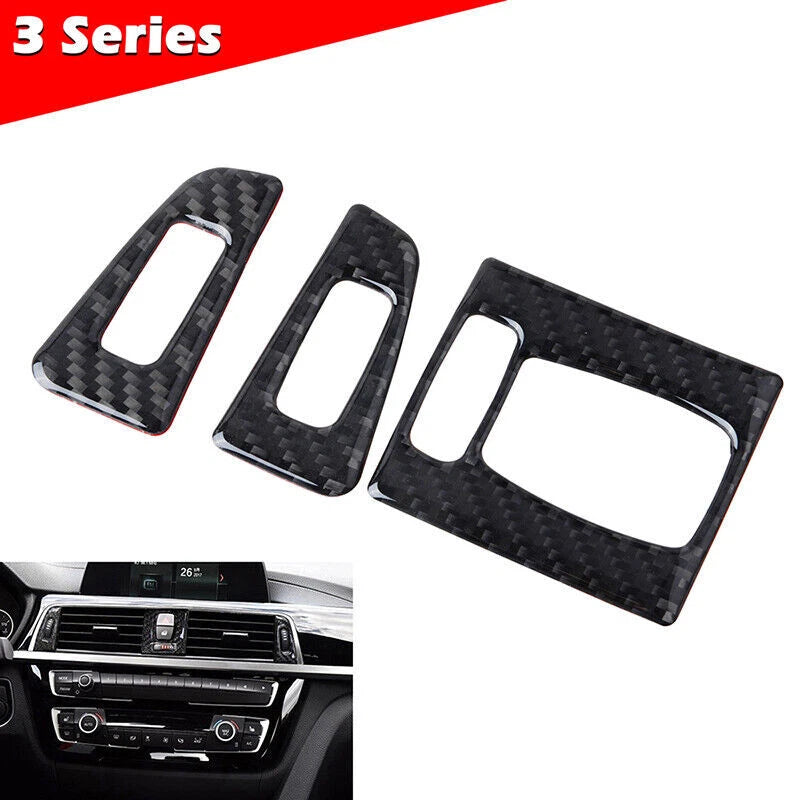 Carbon Fiber Front AC Air Vent Cover Trim for BMW 3 Series F30 (2012-2018)