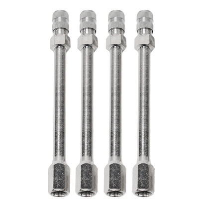 4pcs Tyre Wheel Valve Extension Extender Cap Metal Stem for Auto Car Truck