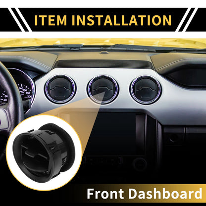 Dash AC Heater Air Vent for Ford F150 2009-2014 Center A/C Outlet Black