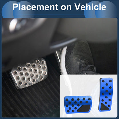 Automatic Foot Accelerator Pedal Covers 2 x for Jeep Wrangler (2018-2024) Blue