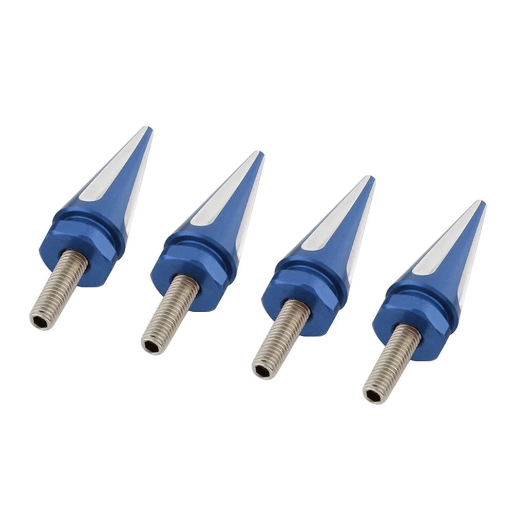 4 x Windscreen Screw Bolts Blue Spike for Harley Touring Road Glide (1998-2025)