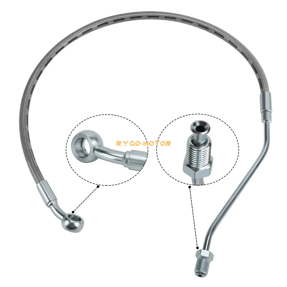 Front Brake Master Cylinder & Hose Line for Polaris Scrambler 500 (2003–2012)