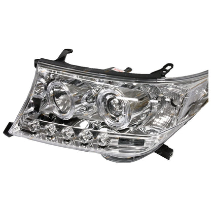 Angel-eye Projector LED Chrome Headlights for Landcruiser 200 Series(2007–2015)