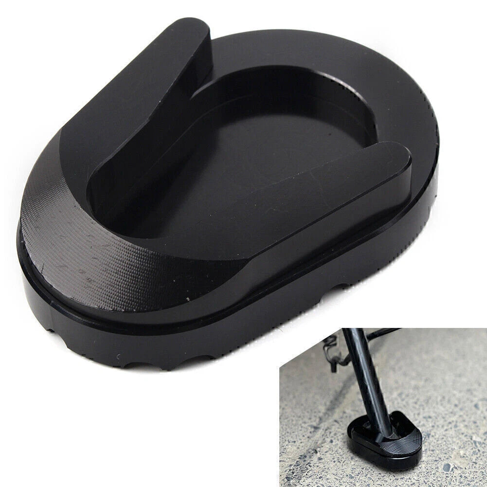 Black Kickstand Enlarge Plate Pad for Vespa Sprint Primavera 150 (2013-2020)