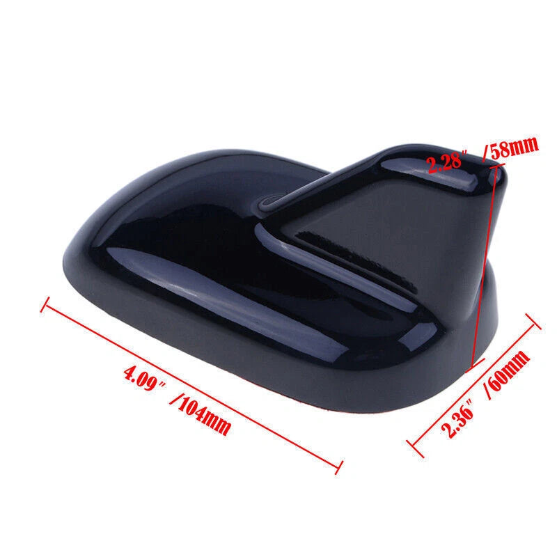 Shark Fin Style Car Roof Antenna Cover for Universal Models - Black