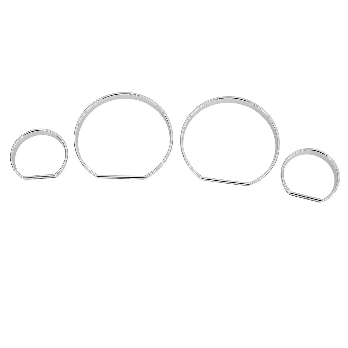 Silver Dashboard Instrument Gauge Panel Ring Cover for BMW 3 Series E46 (2000-2006)