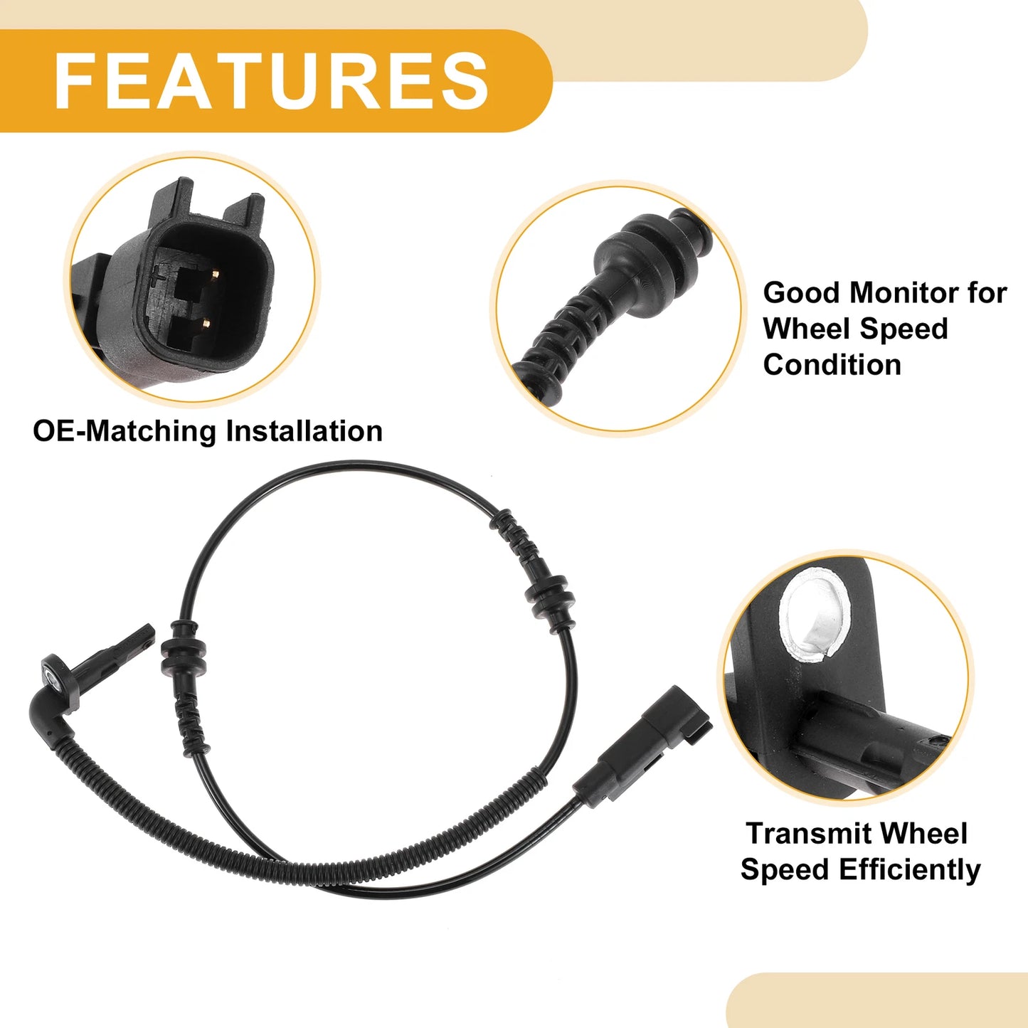 ABS Wheel Speed Sensor for Chevrolet Bolt EV Front