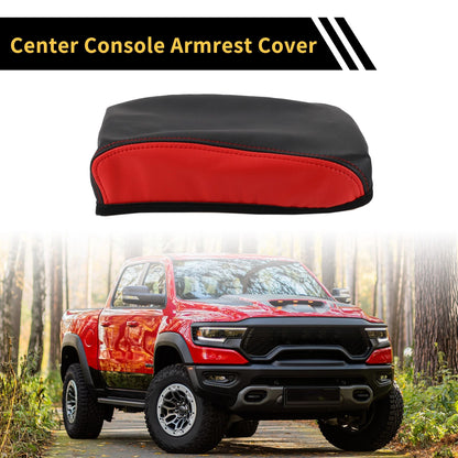 Center Console Lid Armrest Cover for Toyota Tacoma 2016-2020 Waterproof Black Red
