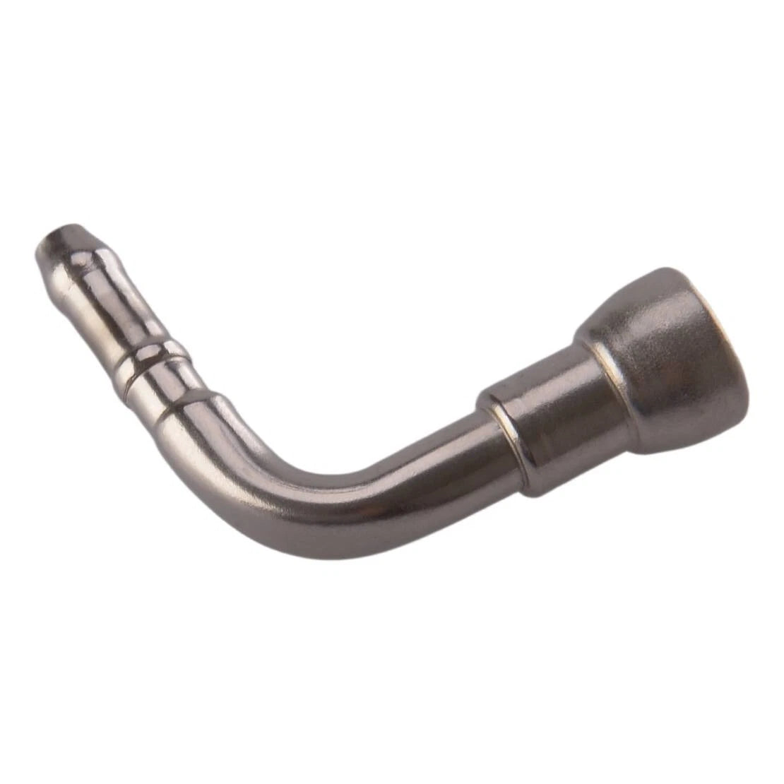 90 Degree 7.89mm Stainless Steel Fuel Line Hose Connectors for Car