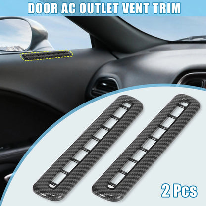 2pcs Carbon Fiber Pattern Door Vent Cover for Dodge Challenger (2015 - 2019)