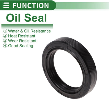 Oil Seal 45x62x12mm NBR Rubber High Pressure Black 5 Pcs