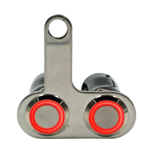 12V Red LED Motorcycle Switch Waterproof Handlebar Adjustable Switches
