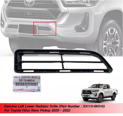 Left Lower Radiator Grille for Toyota Hilux 1kd(2020-2022)
