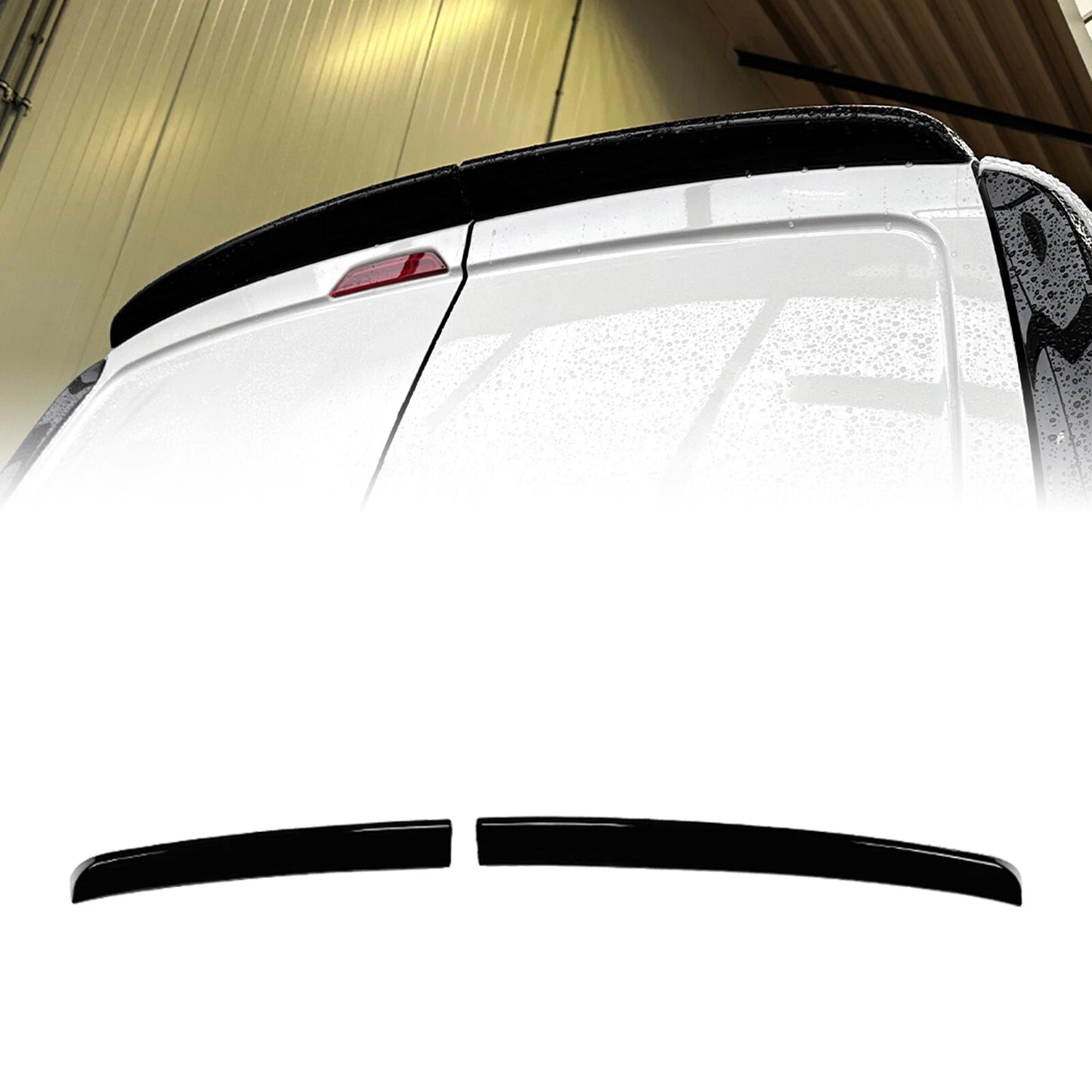 Gloss Black Rear Boot Spoiler Lip for VW Caddy MK4 (2020-2023)
