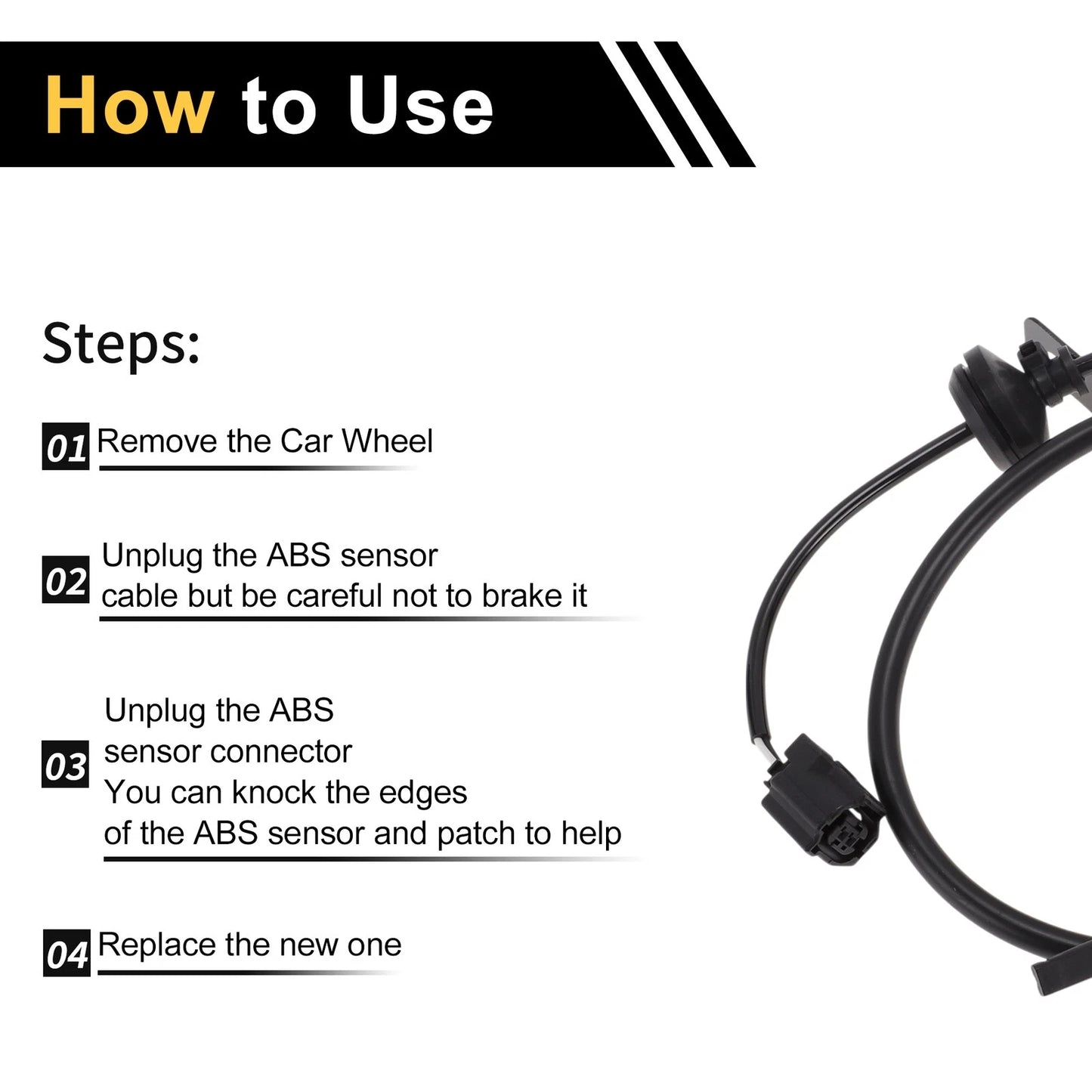 ABS Wheel Speed Sensor for Toyota Venza (2023) 1 x Left Front Sensor