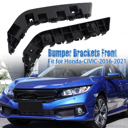 Front Bumper Bracket Set for 2016-2021 Honda Civic 2 x Driver & Passenger Side