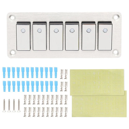 Multiroad Switch Panel Aluminum Plate 16A for Boats