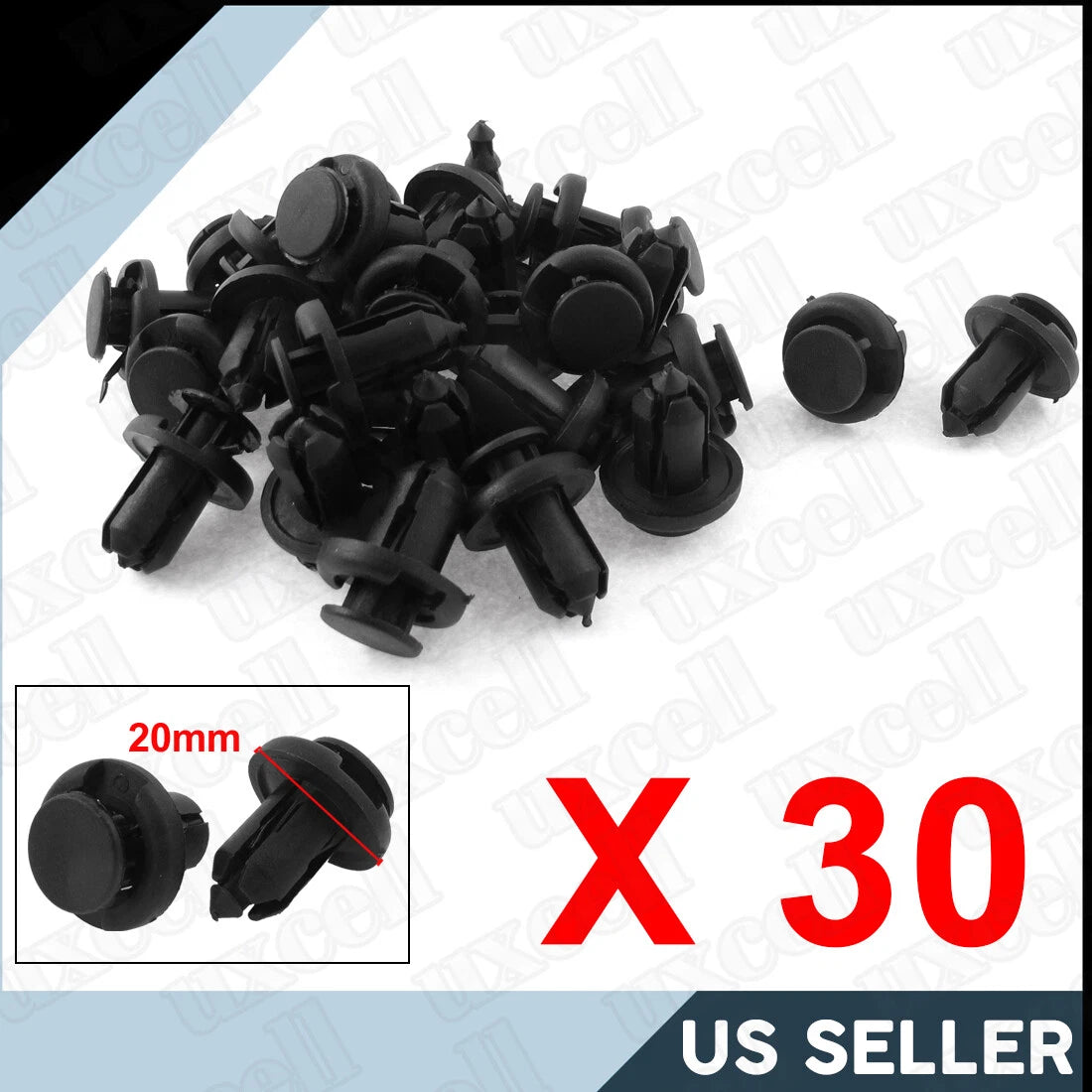 10mm Hole Plastic Rivets 30pcs for Toyota Trim Panel Fasteners