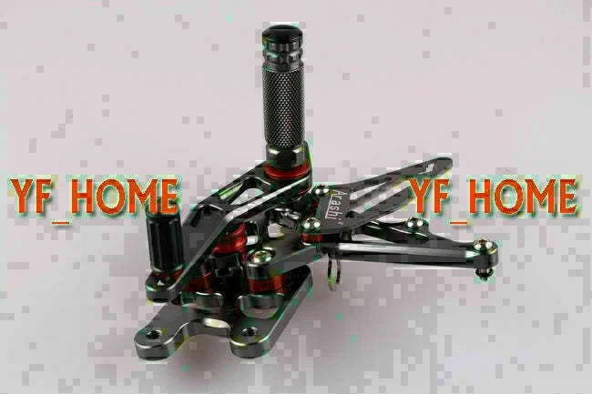 Adjustable Rear Footpegs for Suzuki GSXR1000 (2007-2008) - Grey Finish