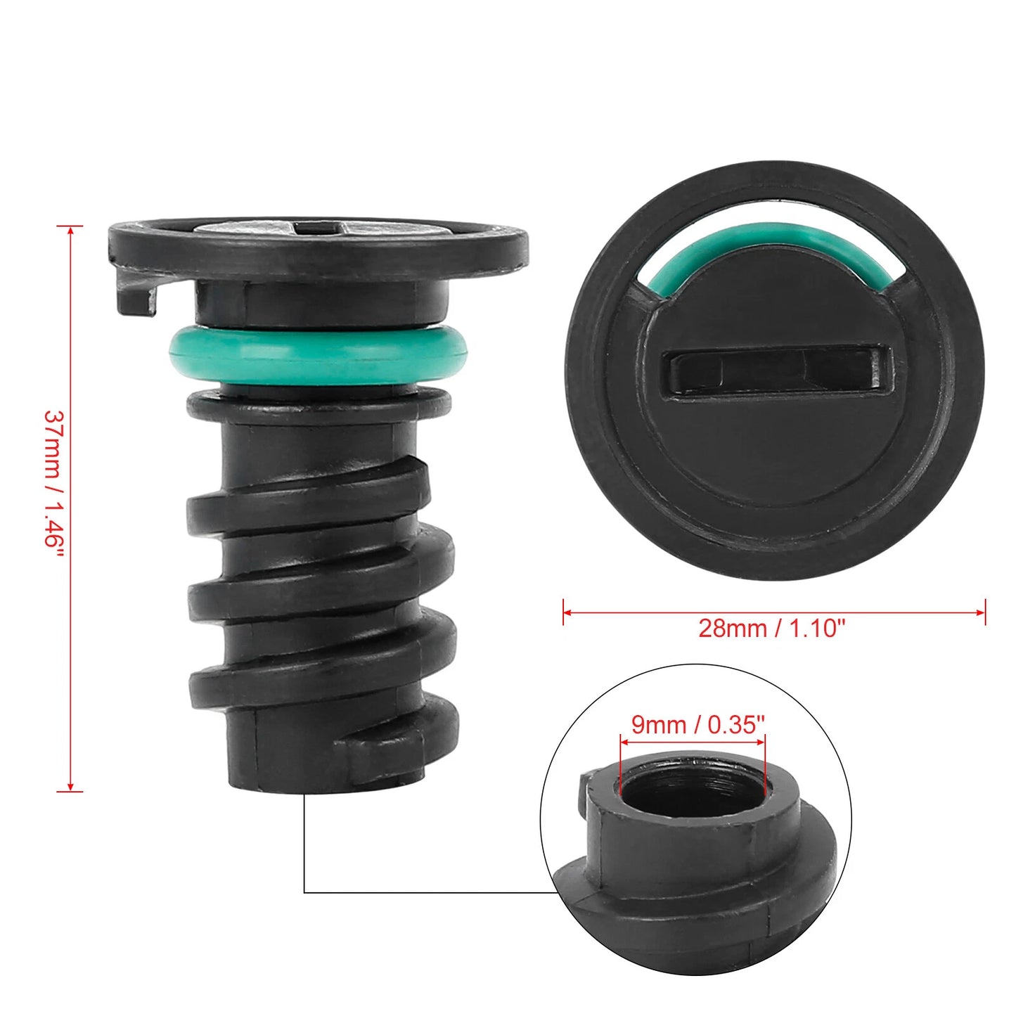 ABS Car Engine Oil Drain Plug for Mercedes-Benz W205 C63 AMG (2015-2020)
