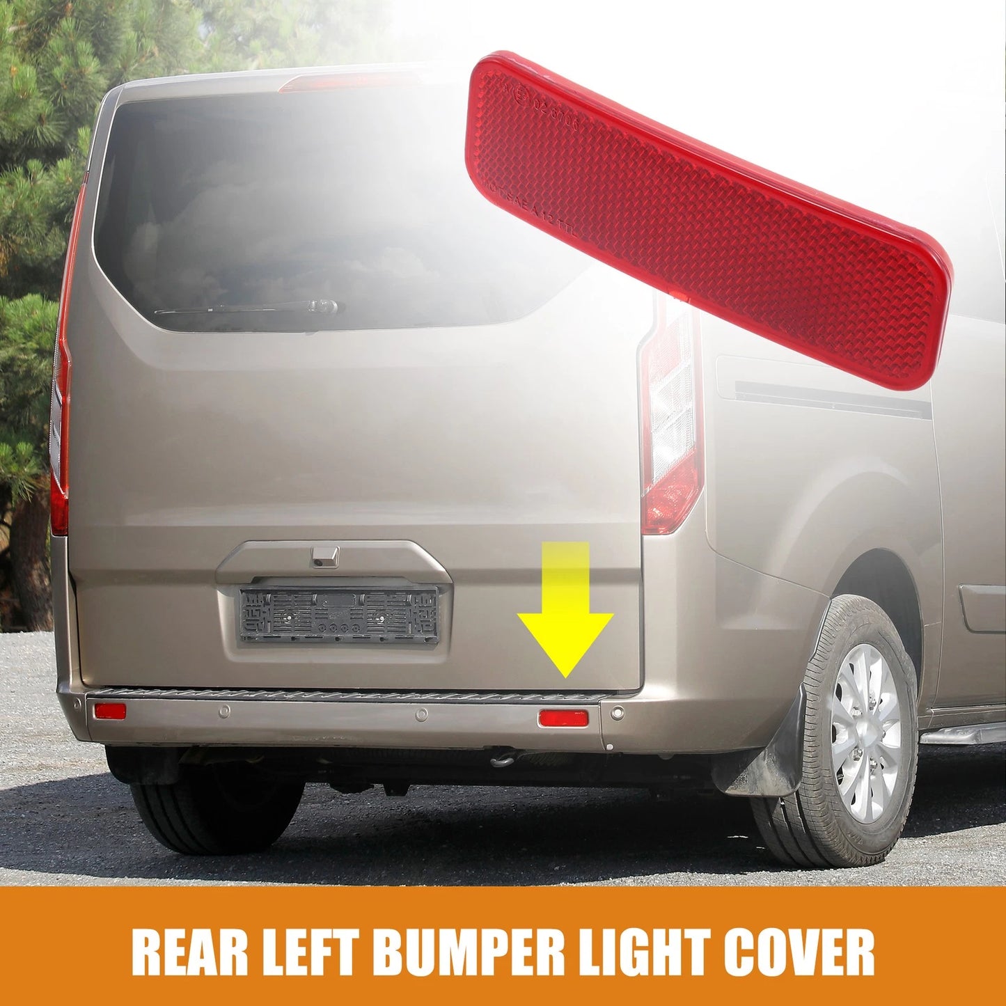 Driver Side Rear Bumper Reflector for Ford Transit (2014-2023)