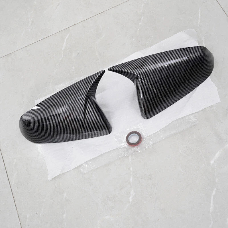 Carbon Style OX Horn Rear View Wing Mirror Cover Cap for Cadillac SRX (2010-2016)